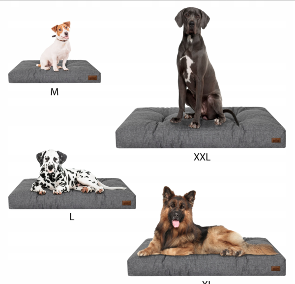 Neperšlampamas dygsniuotas čiužinys šuniui XL 120x90. Didelė lova - sofa - Image 5